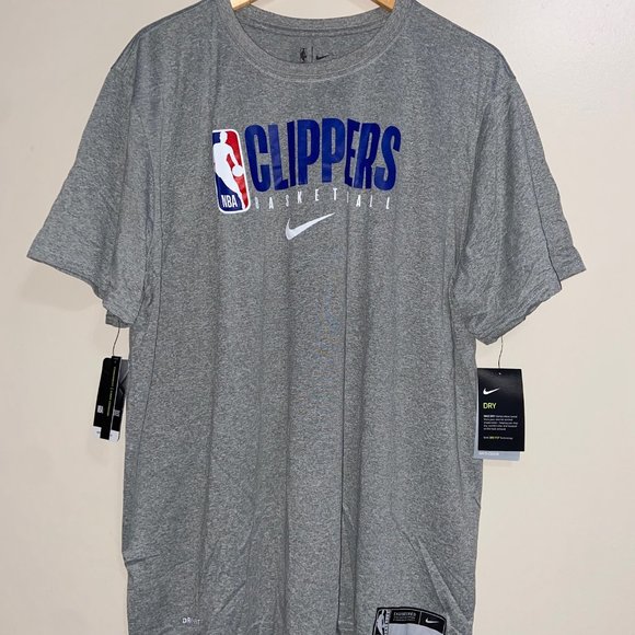 Nike NBA Los Angeles Clippers Team Issued Practice Warm-Up Shirt AT0686-063 - Picture 1 of 12